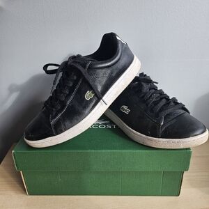 Lacoste Carnaby Women's Sneaker in Black Size 9